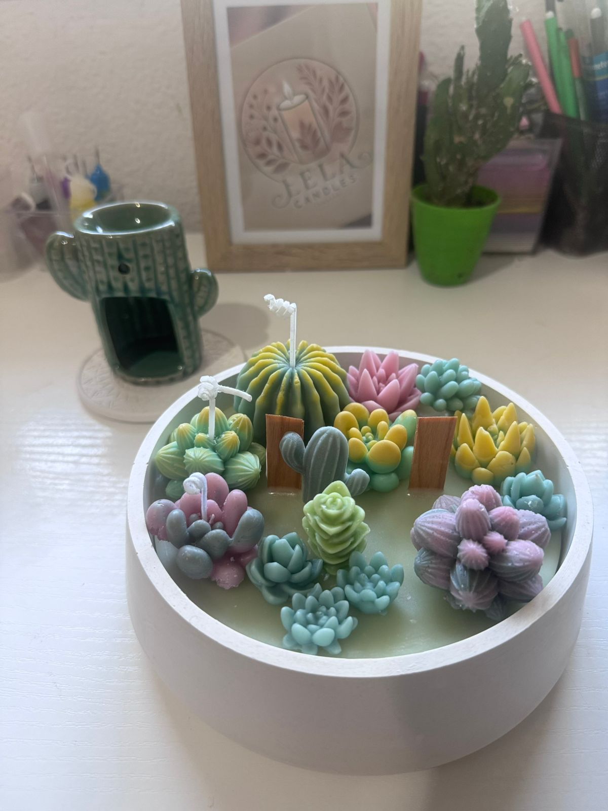 Vela Jardim de Suculentas - Decore com Natureza e Aconchego