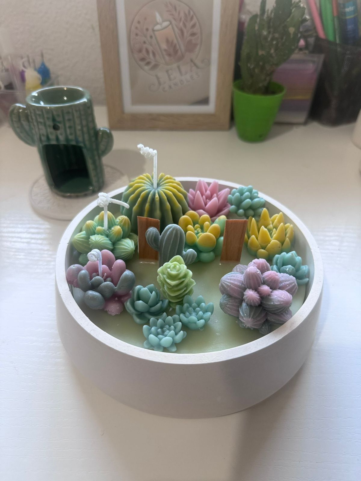 Vela Jardim de Suculentas - Decore com Natureza e Aconchego